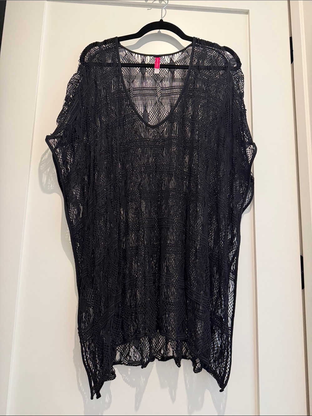 Victoria's Secret Black Crochet Swim Cover-Up Tunic